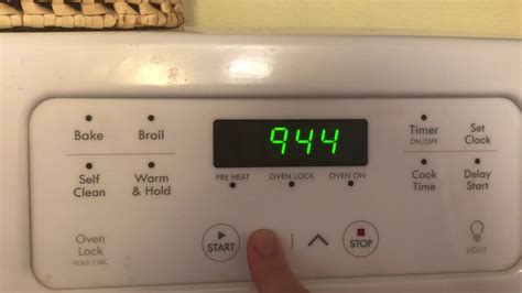 kenmore gas stove how to set clock